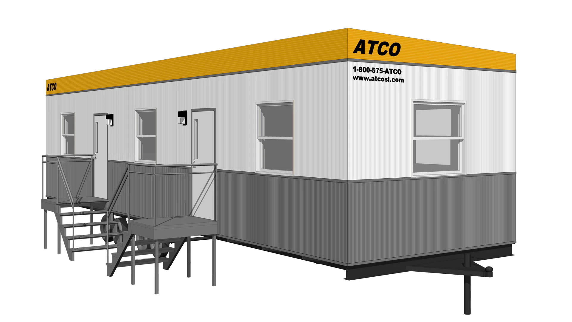 Atco Structures Mobile Office Trailer 12x48 Double Office