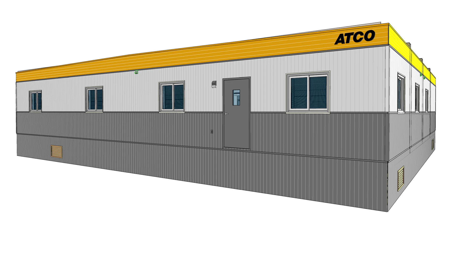 Atco Structures Modular Complex 48x60 Quadruple Office