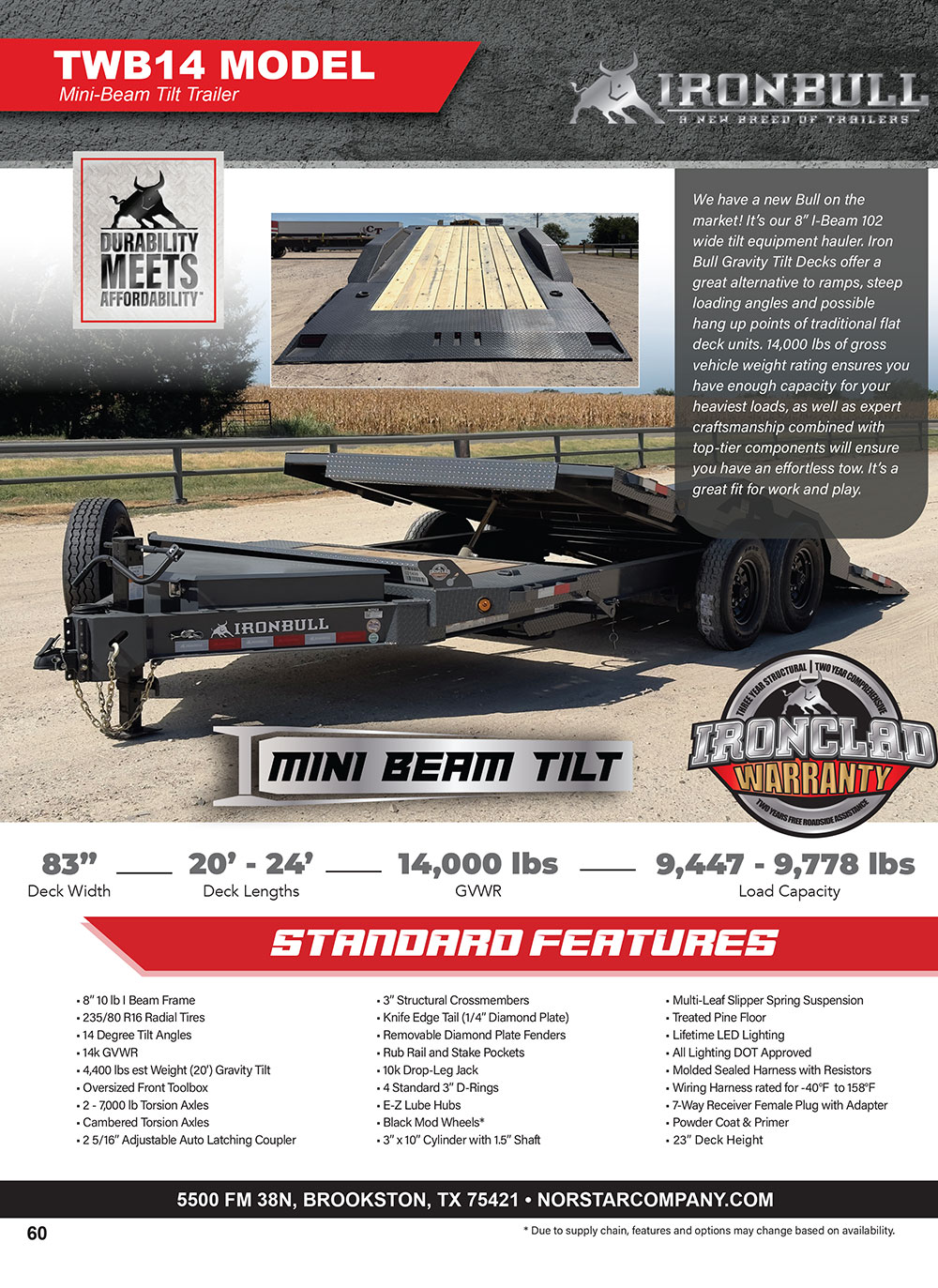 Iron Bull TWB14 Mini beam Tilt