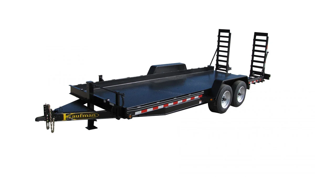 Kaufman Trailers 17000 GVWR Deluxe Diamond Floor Skid Steer Trailer- 20 ft.
