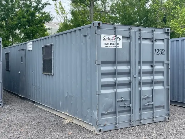 Satellite Shelters 8x40 Ground Level Office