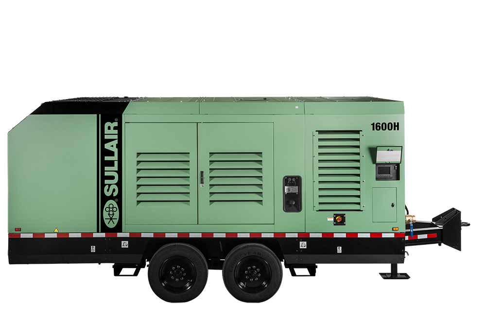 Sullair 1600H T4F Portable Diesel Rotary Screw Compressor