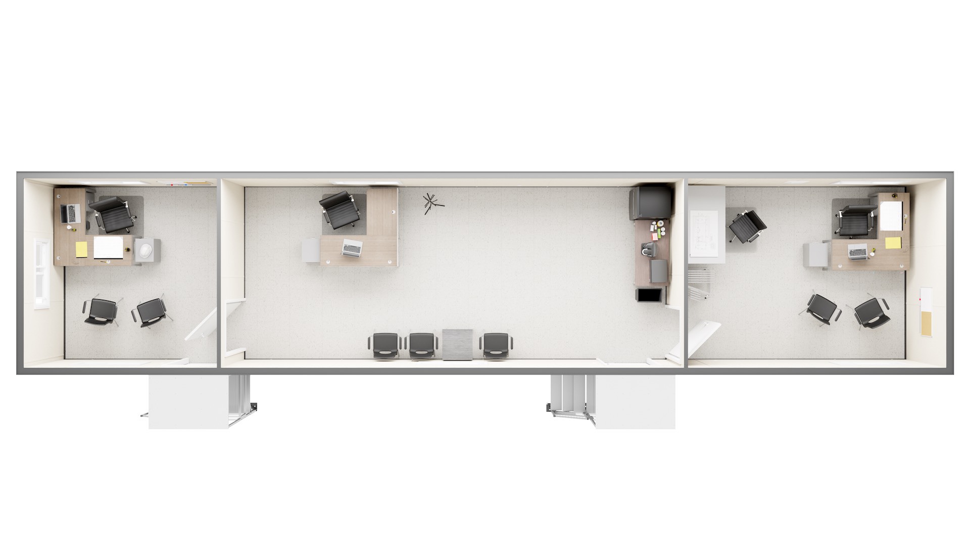 Triumph Modular 12x60 Premium Mobile Office Trailer (Silverline)
